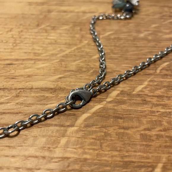 Necklace Fashion Jewelry Blue Geometric Pattern Accessory - Picture 7 of 8